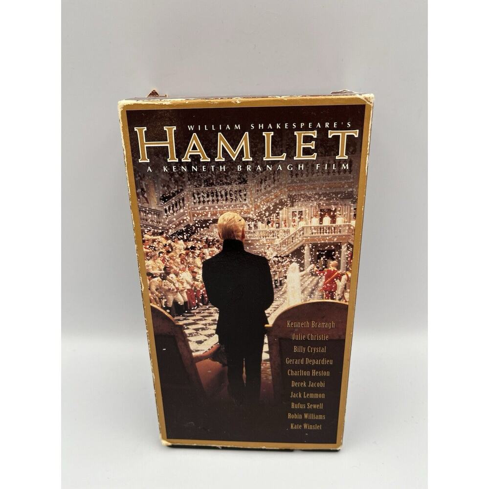 Hamlet VHS 2 Tape Shakespeare New Kate Winslet Billy Crystal Robin Williams